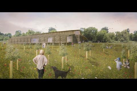 Mark Wray Architects - winning scheme for Langley Vale Wood visitor hub